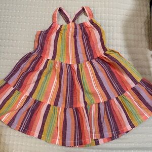 Carter’s Baby Colourful striped tiered dress 24M